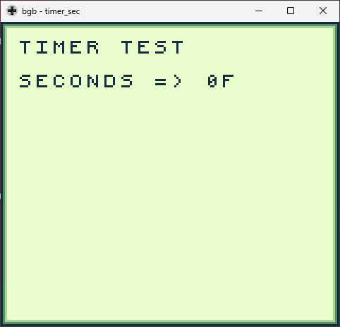 Timer test