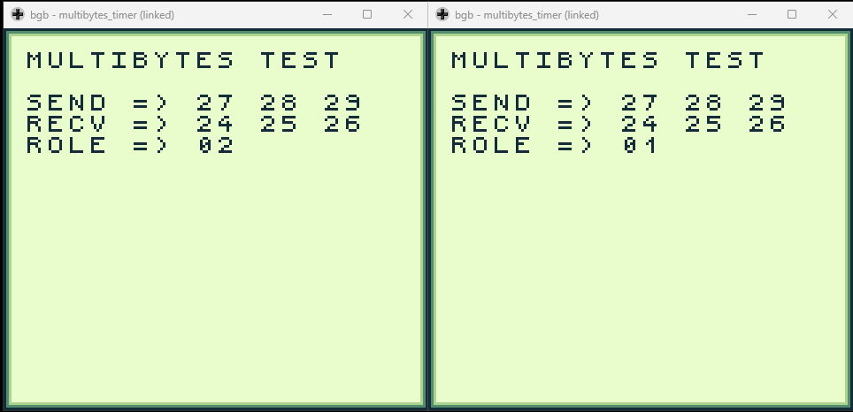 Multiple bytes on a timer