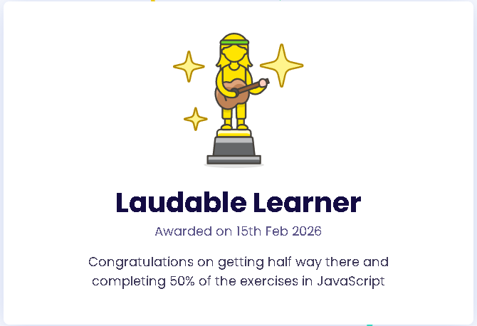 50% through javascript track