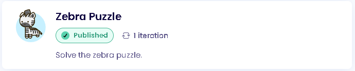 The dreaded Zebra puzzle